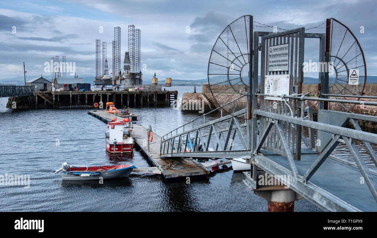 Porto di Cromarty, Cromarty, murene, Scotland, Regno Unito Foto Stock