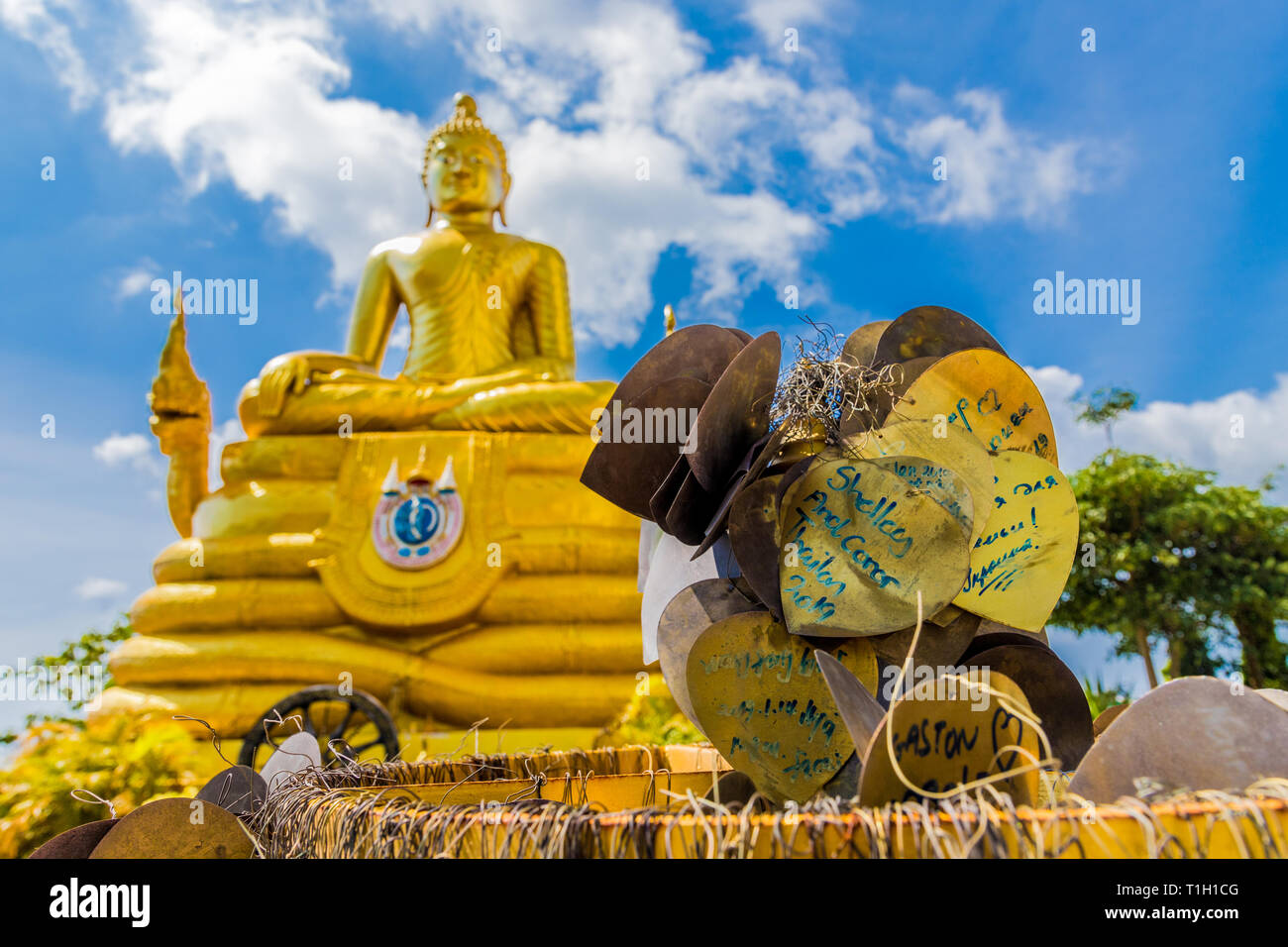 La grande statua del Buddha in Thailandia Phucket Foto Stock