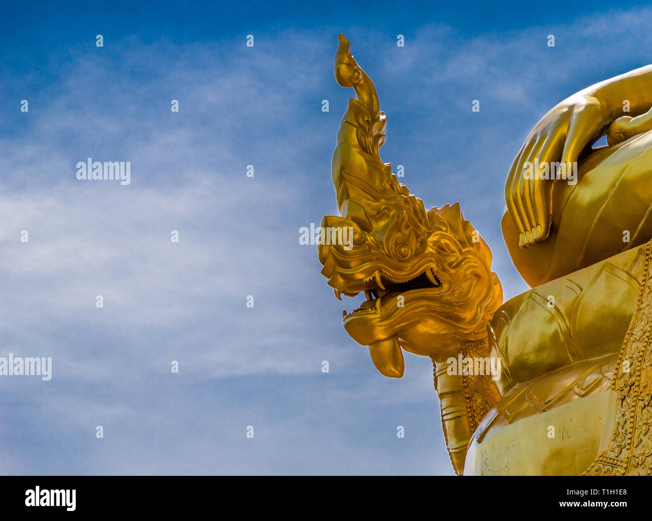 La grande statua del Buddha in Thailandia Phucket Foto Stock