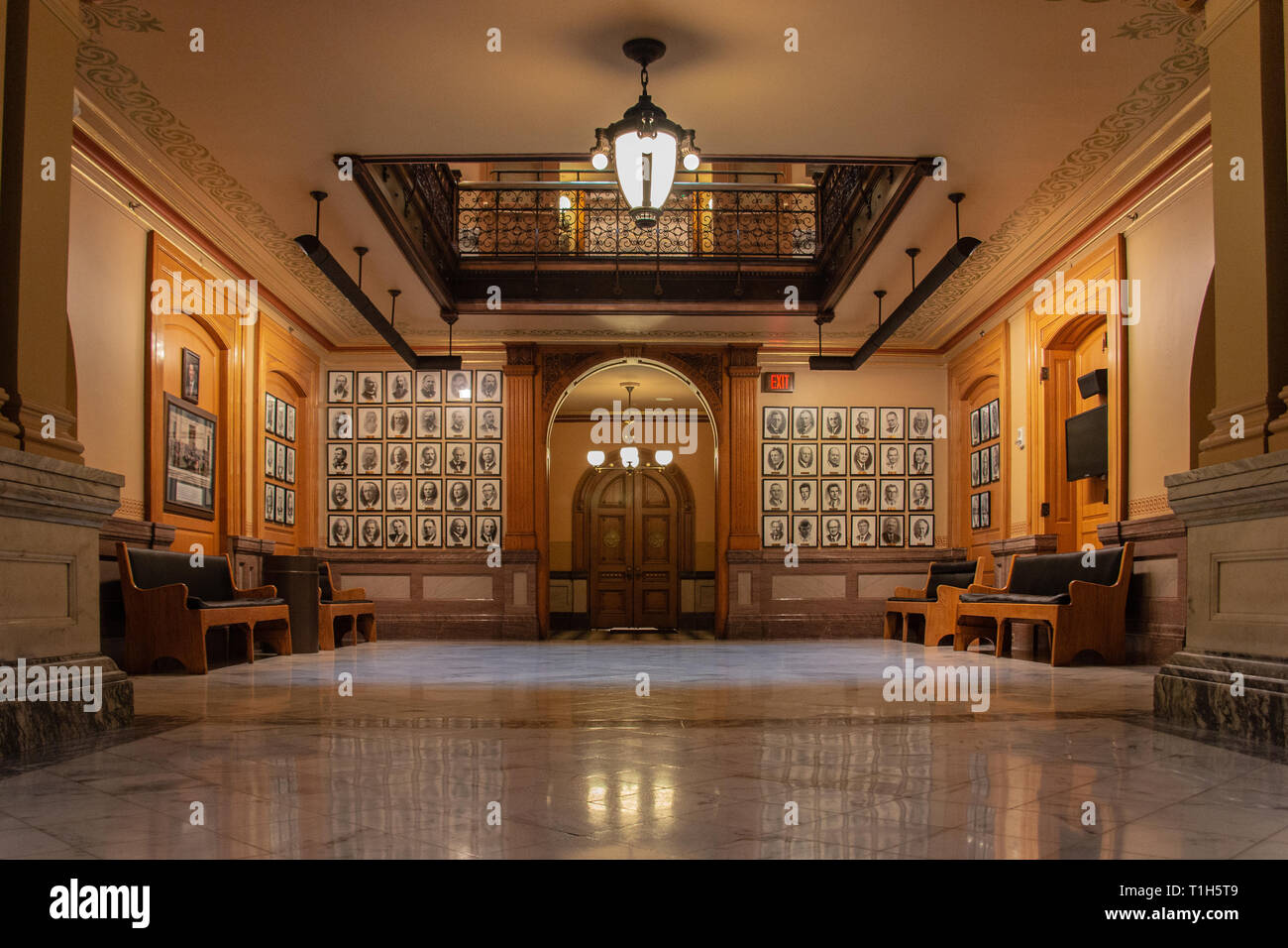 Topeka Kansas Capitol Building Interior Foto Stock
