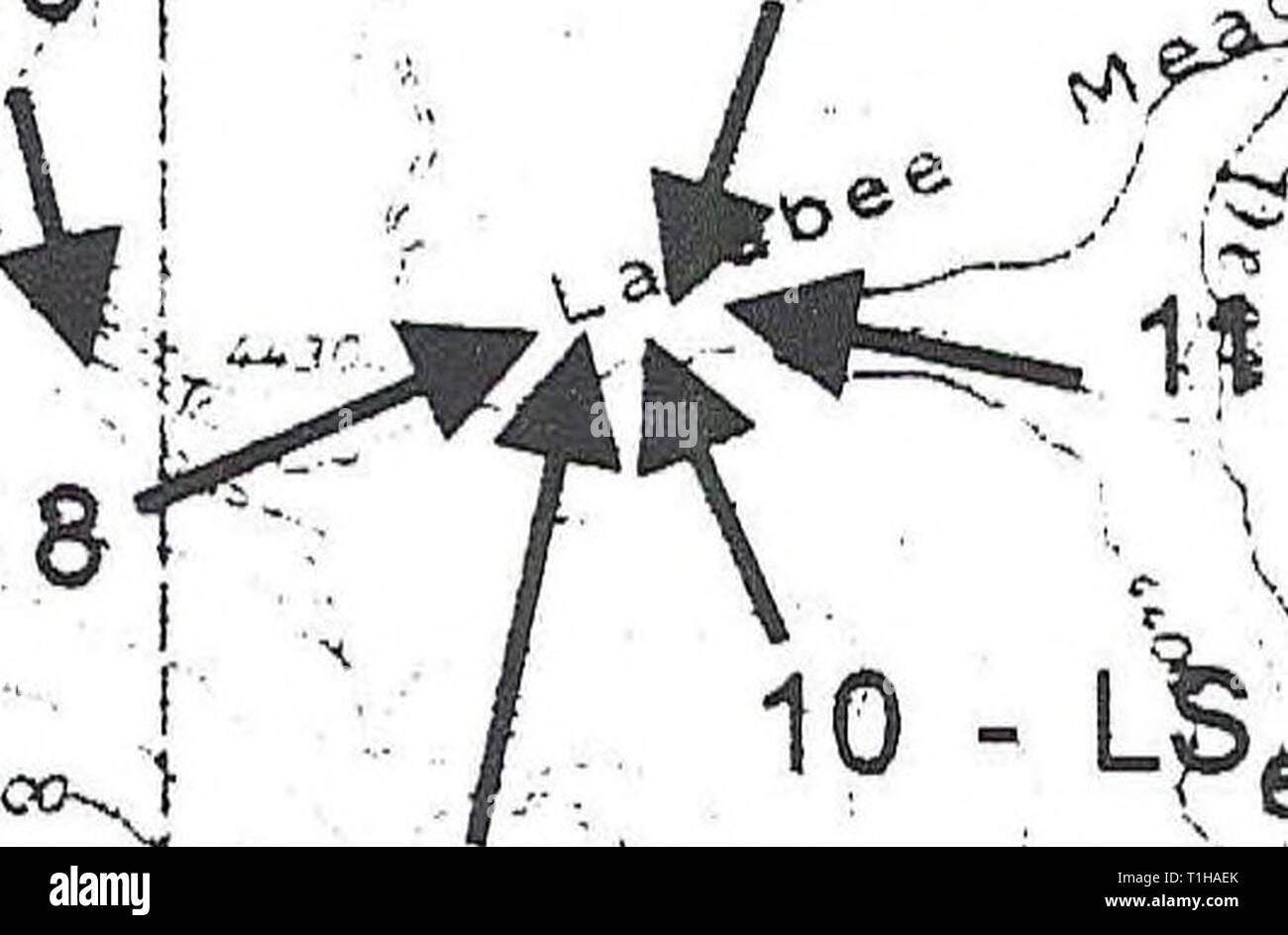 La distribuzione, la relativa abbondanza e distribuzione di habitat, relativa abbondanza, habitat e le associazioni di anfibi e rettili sulla montagna di Craig, Idaho distributionrela11llew Anno: 1998 TfcSiSrf SF,imti f - LSe SFe , m a 10 - $& SF Sey SF' PTav i.m.a PTliaWG n • w A 1 km LS = Long-toed Salamander WT = occidentale (boreale) Toad PT = Pacific Treefrog SF = Spotted Frog WG = Western Terrestrial Garter Snake CG = Comune Garter Snake a = adulti(s) c = chiamando e - uova 1 = larve o girini m = metamorphs (anfibi) j = novellame figura 38 Ubicazione di stagni e gli anfibi e rettili Foto Stock