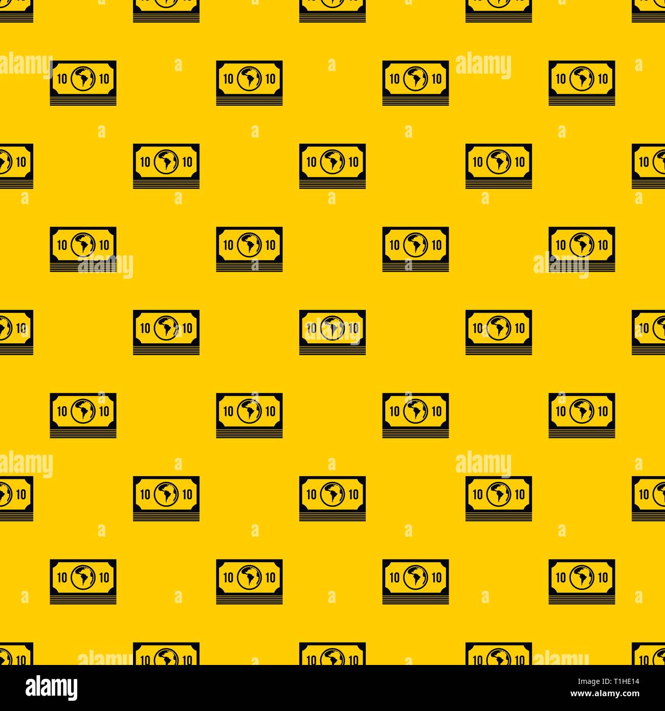 Pila di denaro vettore di pattern Illustrazione Vettoriale