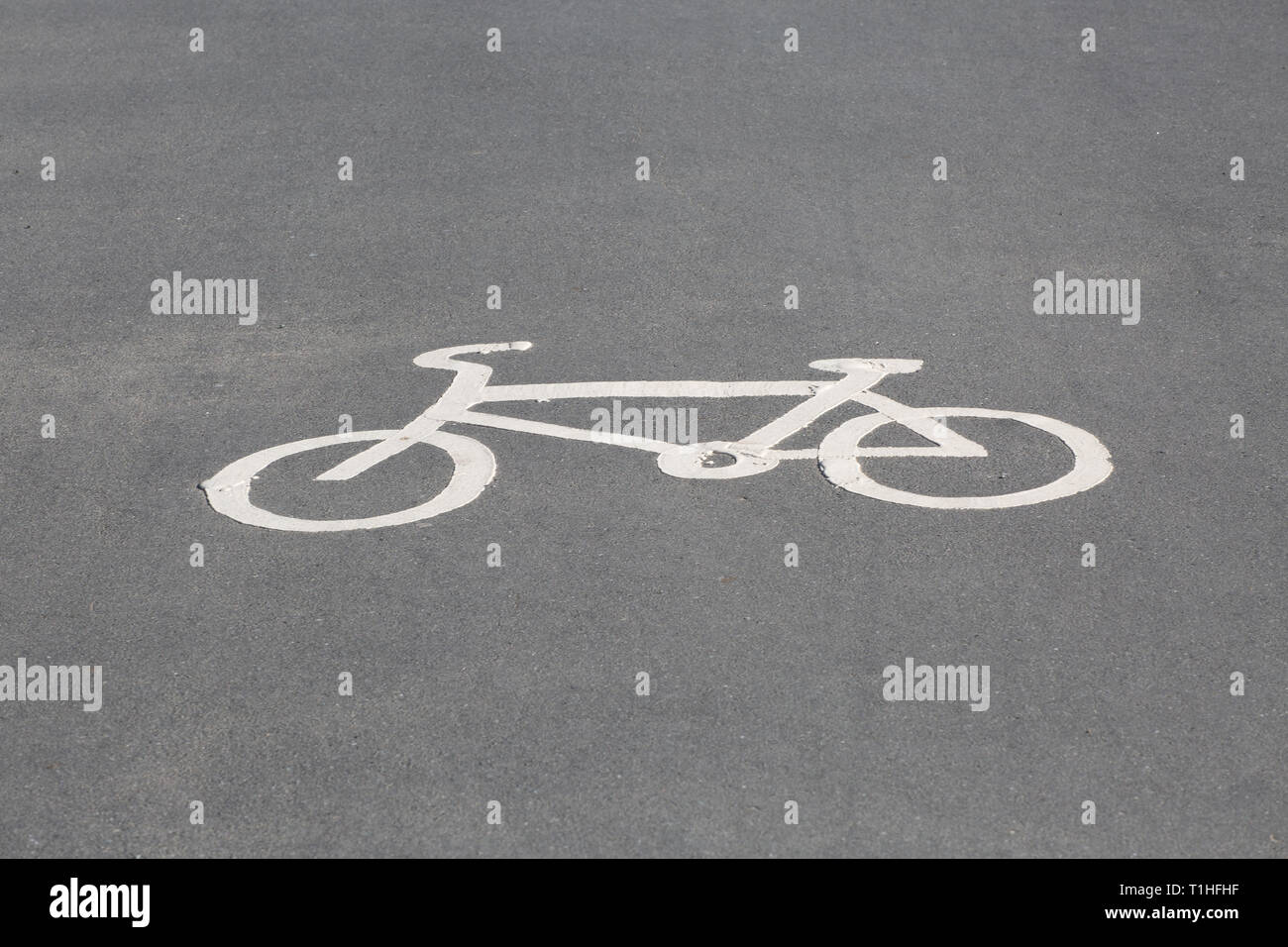Il logo di bicicletta Foto Stock