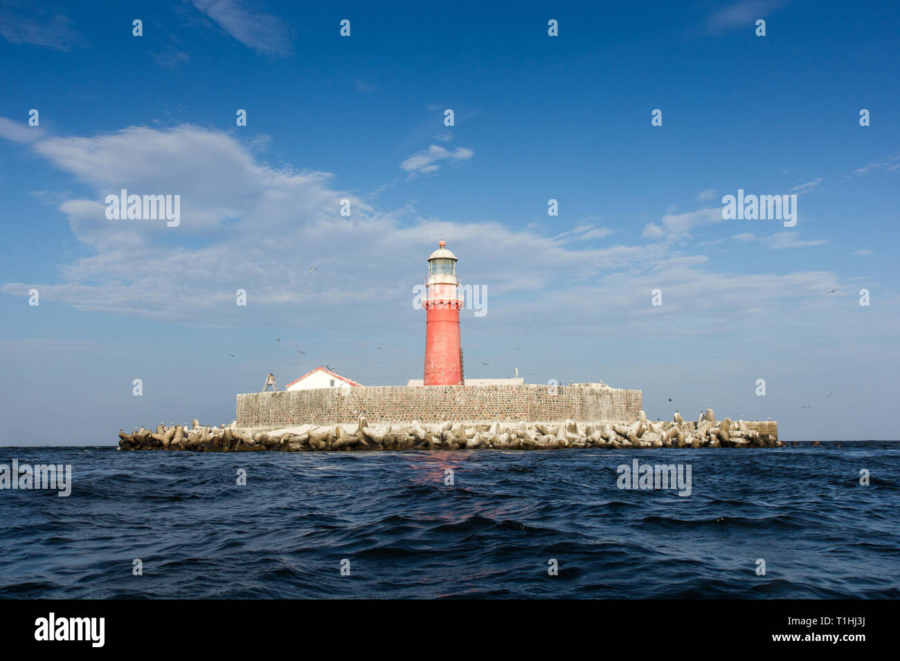 Il faro Kolka Foto Stock