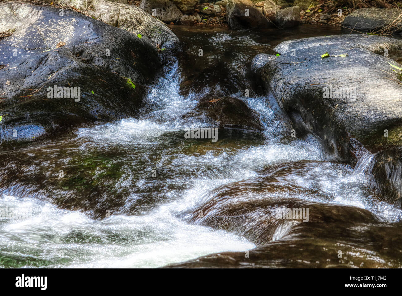 Questa unica foto mostra la giungla cascata e splendida natura anche chiamato Palau cascata Hua Hin in Thailandia Foto Stock