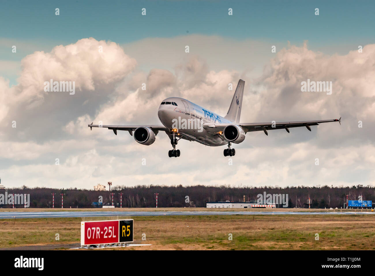 ESA aeromobile Airbus 320 zero G all'aeroporto di Francoforte, Germania Foto Stock