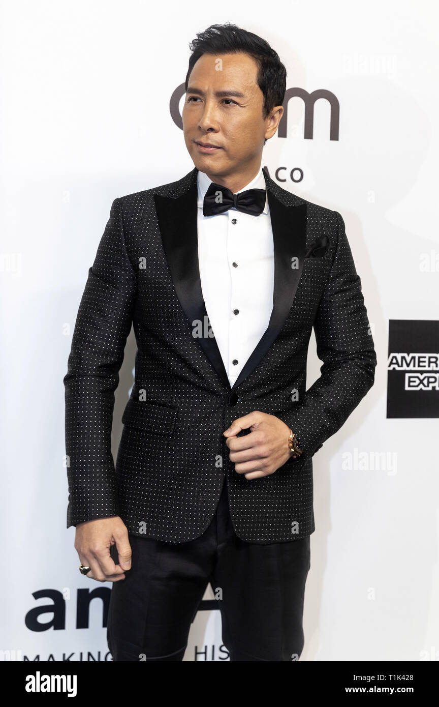 Hong Kong Cina. 25 Mar, 2019. Donnie Yen frequentando il quinto amfAR Gala Hong Kong 2019 al legno di palissandro Tsim Sha Tsui Hotel il 25 marzo 2019 a Hong Kong, Cina. | Verwendung weltweit Credito: dpa/Alamy Live News Foto Stock