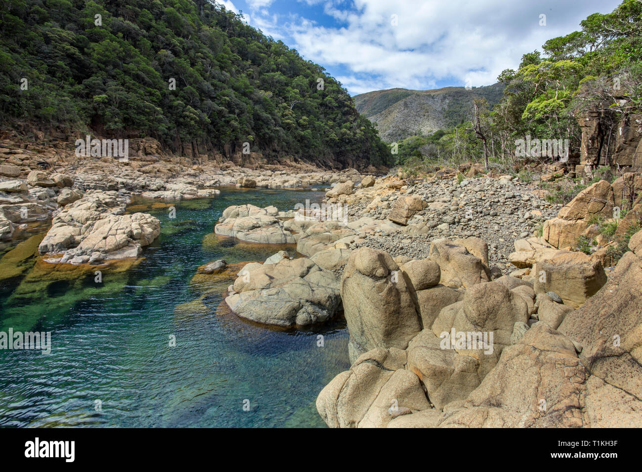 Yate River, Yate, provincia Sud, Nuova Caledonia. Foto Stock