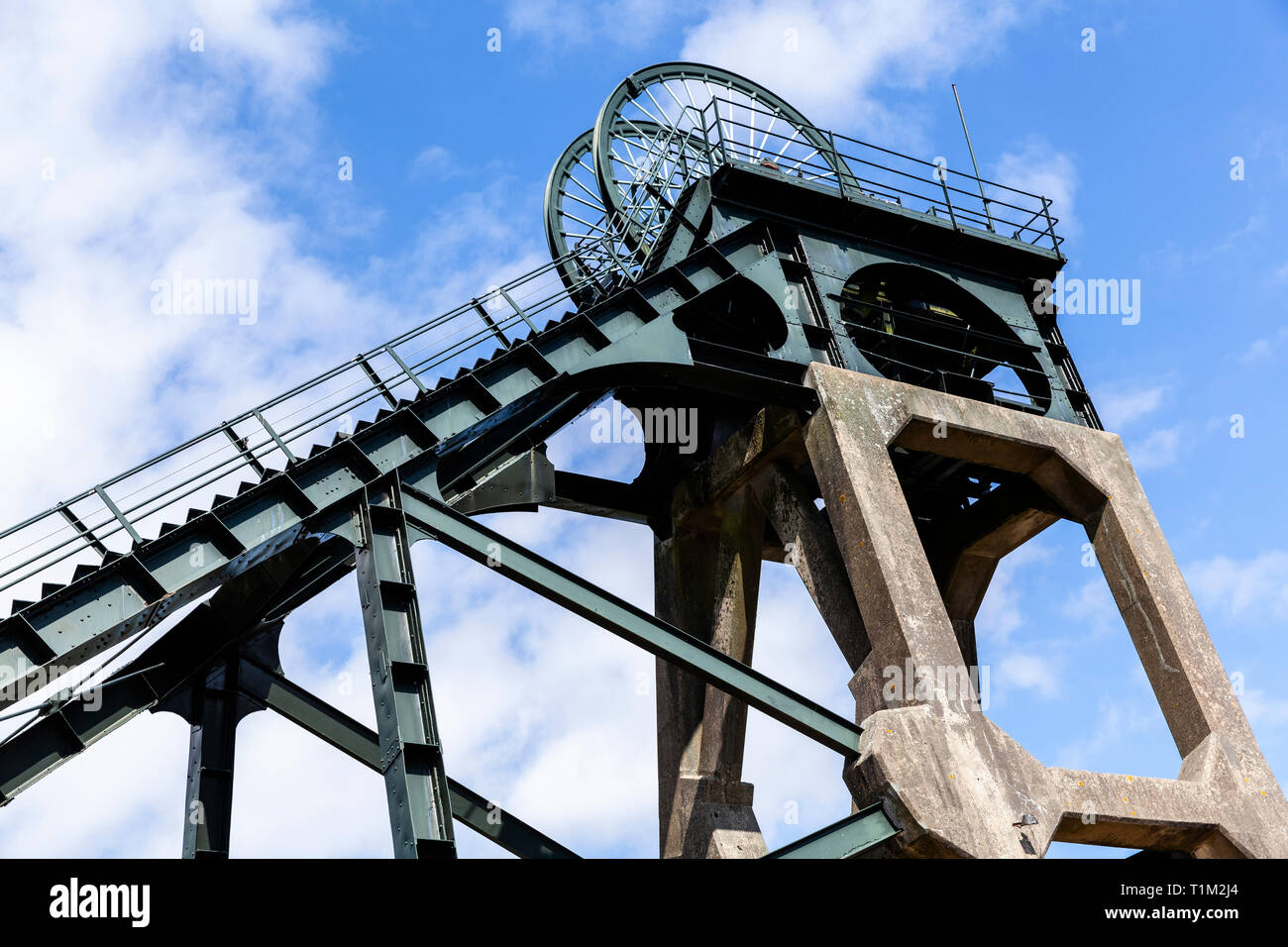 Pleasley pit, nel Nottinghamshire. Foto Stock