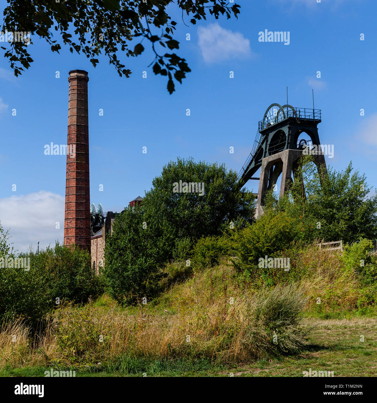 Pleasley pit, nel Nottinghamshire. Foto Stock
