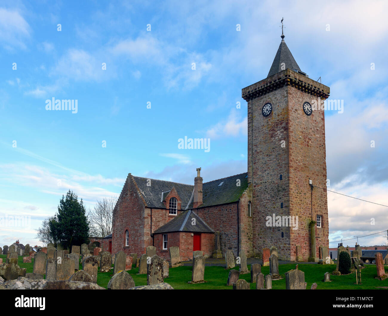 Greenlaw Chiesa Parrocchiale - Storico scozzese - Kirk Greenlaw, Berwickshire, Scottish Borders, Scotland, Regno Unito Foto Stock