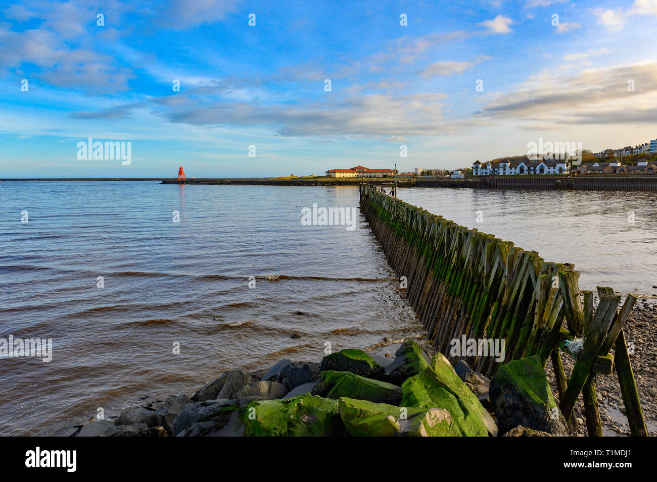 North Shields vecchio Staithes, REGNO UNITO Foto Stock