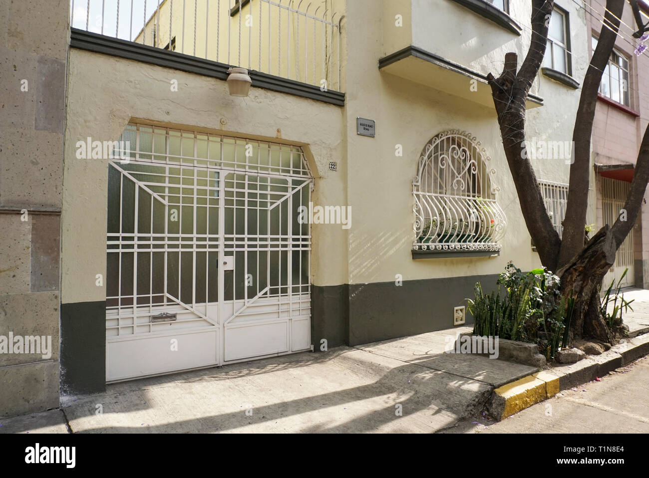 La casa in Colonia Roma dove il film, Roma, è stato girato dal direttore, Alfonso Cuaron. Foto Stock