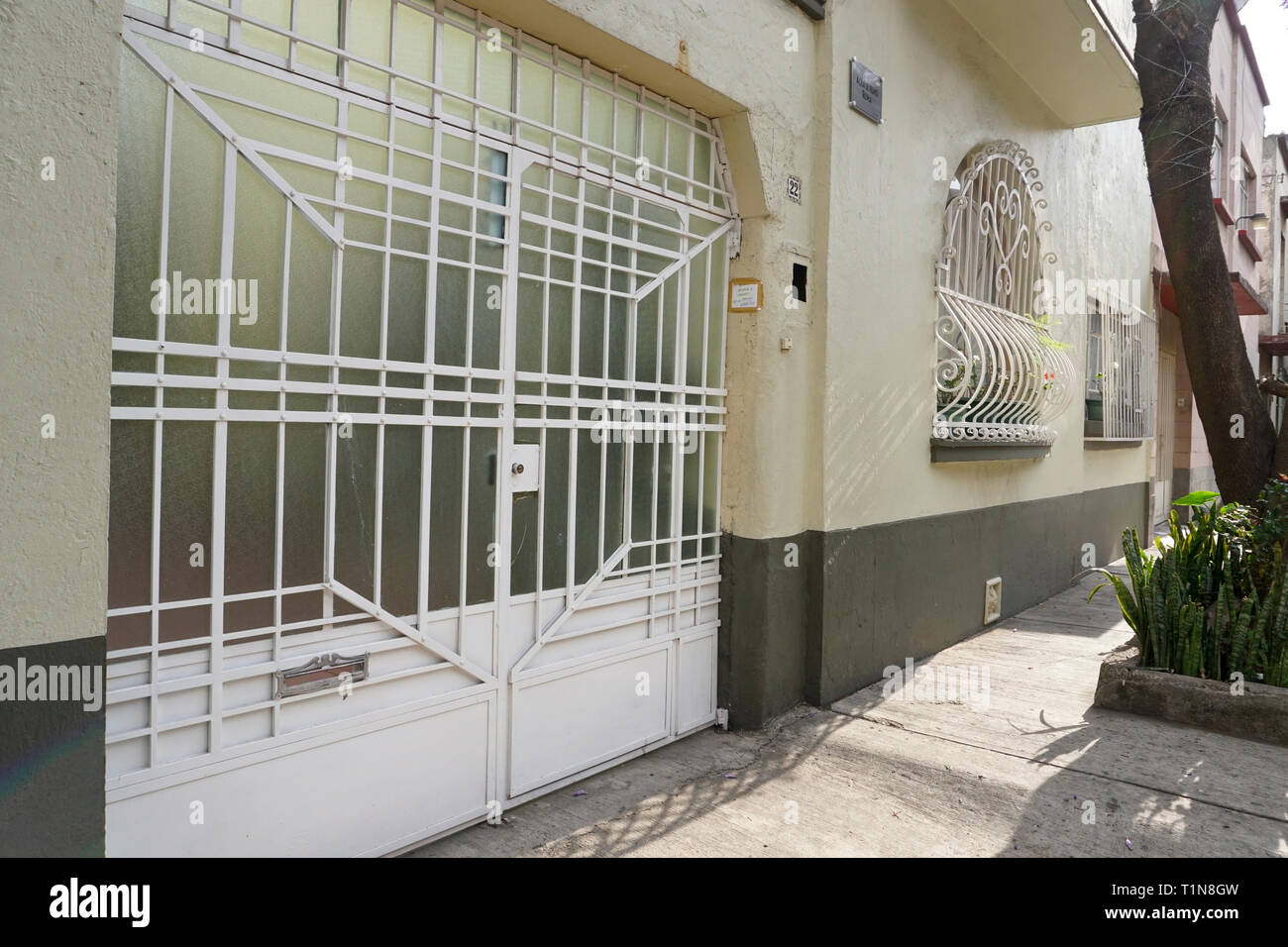 La casa in Colonia Roma dove il film, Roma, è stato girato dal direttore, Alfonso Cuaron. Foto Stock