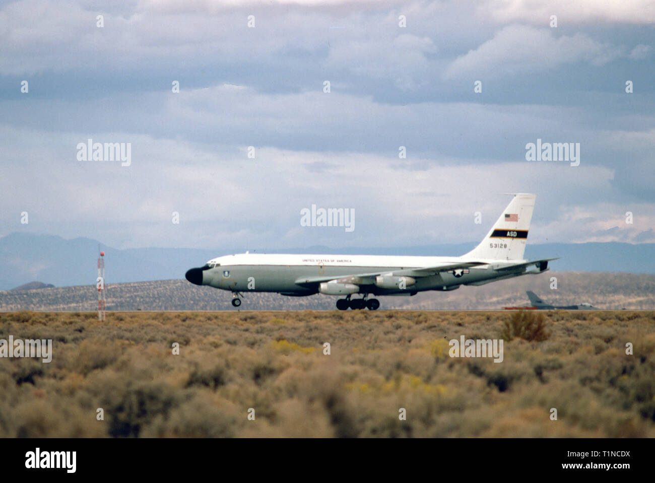 Il USAF United States Air Force Boeing NKC-135A 53128 Foto Stock
