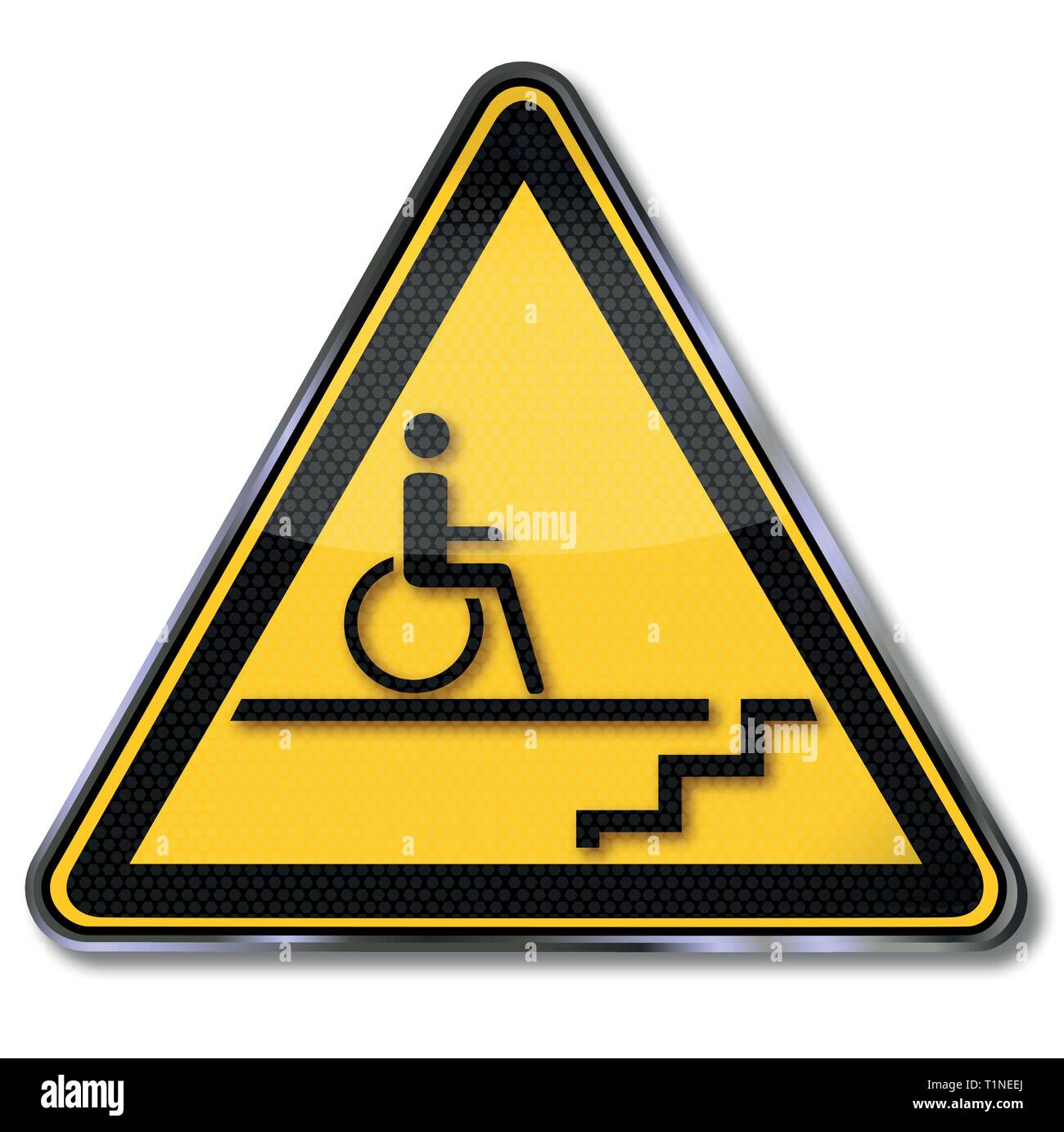 Scale su sedia a rotelle e disabilità e parità Illustrazione Vettoriale Scale su sedia a rotelle e disabilità e parità Illustrazione Vettoriale