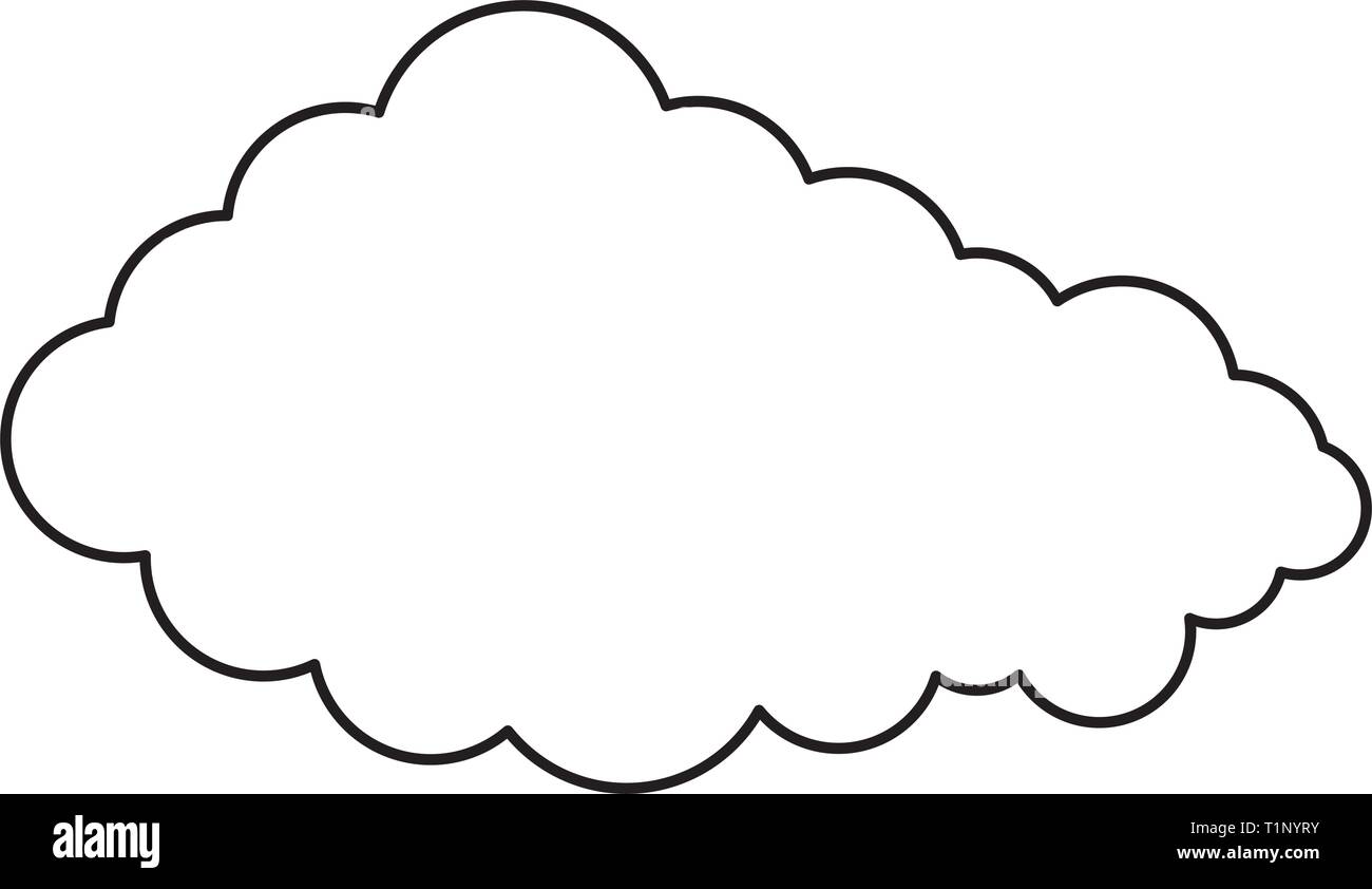 Il cloud sky icona isolato illustrazione vettoriale design Illustrazione Vettoriale