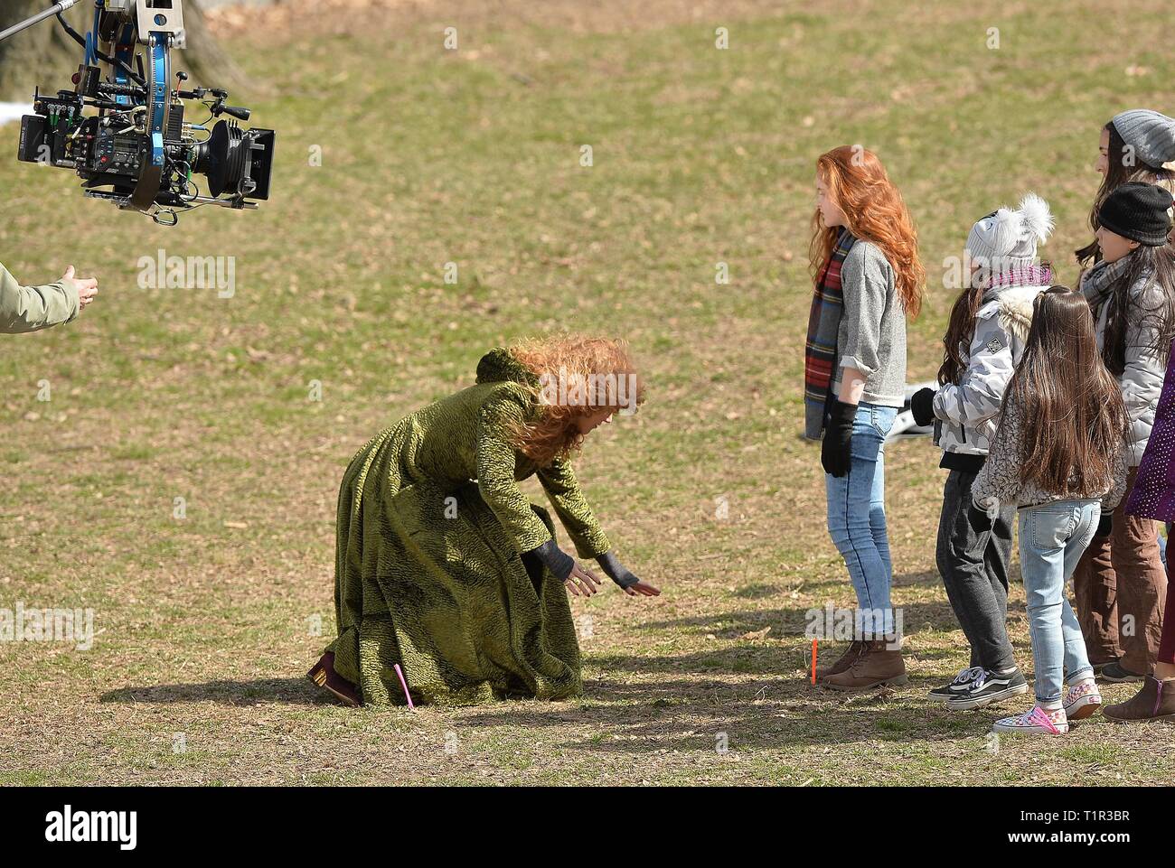 New York, NY, STATI UNITI D'AMERICA. 27 Mar, 2019. Nicole Kidman, Annullamento fuori e circa per celebrità Candids - MER, New York, NY Marzo 27, 2019. Credito: Kristin Callahan/Everett raccolta/Alamy Live News Foto Stock