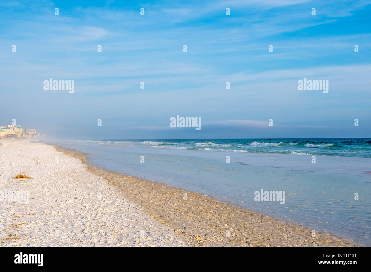 La vista sulla riva di Destin, in Florida Foto Stock