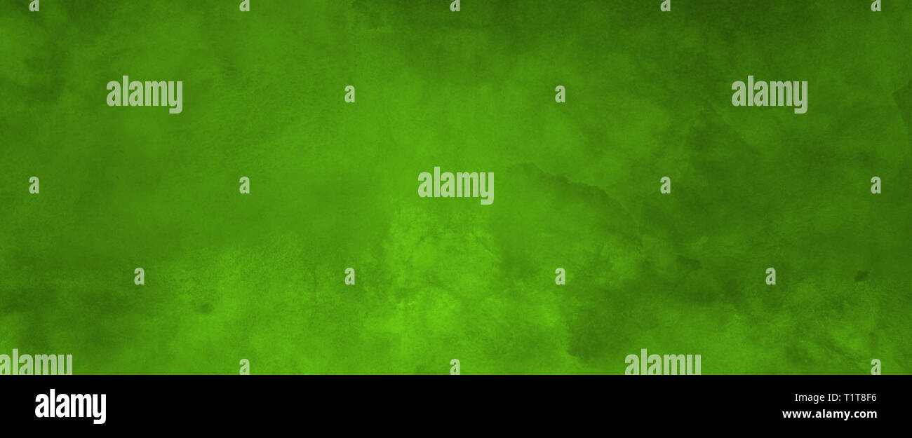 Vivace sfondo verde testurizzata con macchie di vernice e il vecchio addolorato vintage texture grunge Foto Stock