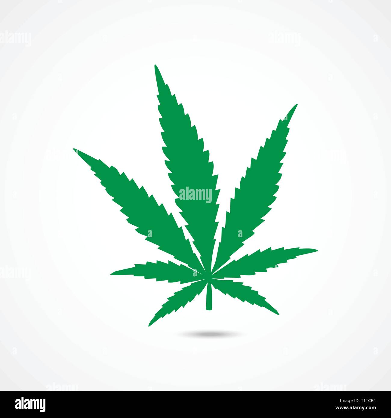 Cannabis icona vettore Illustrazione Vettoriale