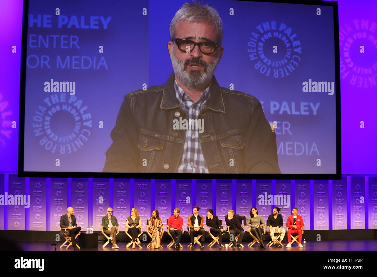 HOLLYWOOD, California - 24 Marzo 2019: Produttore Alex Kurtzman illustra la produzione di Star Trek: Scoperta' al PaleyFest LA in Dolby Theater. Foto Stock