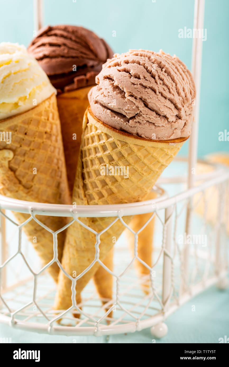 Fatti in casa e caffè gelato al cioccolato Foto Stock