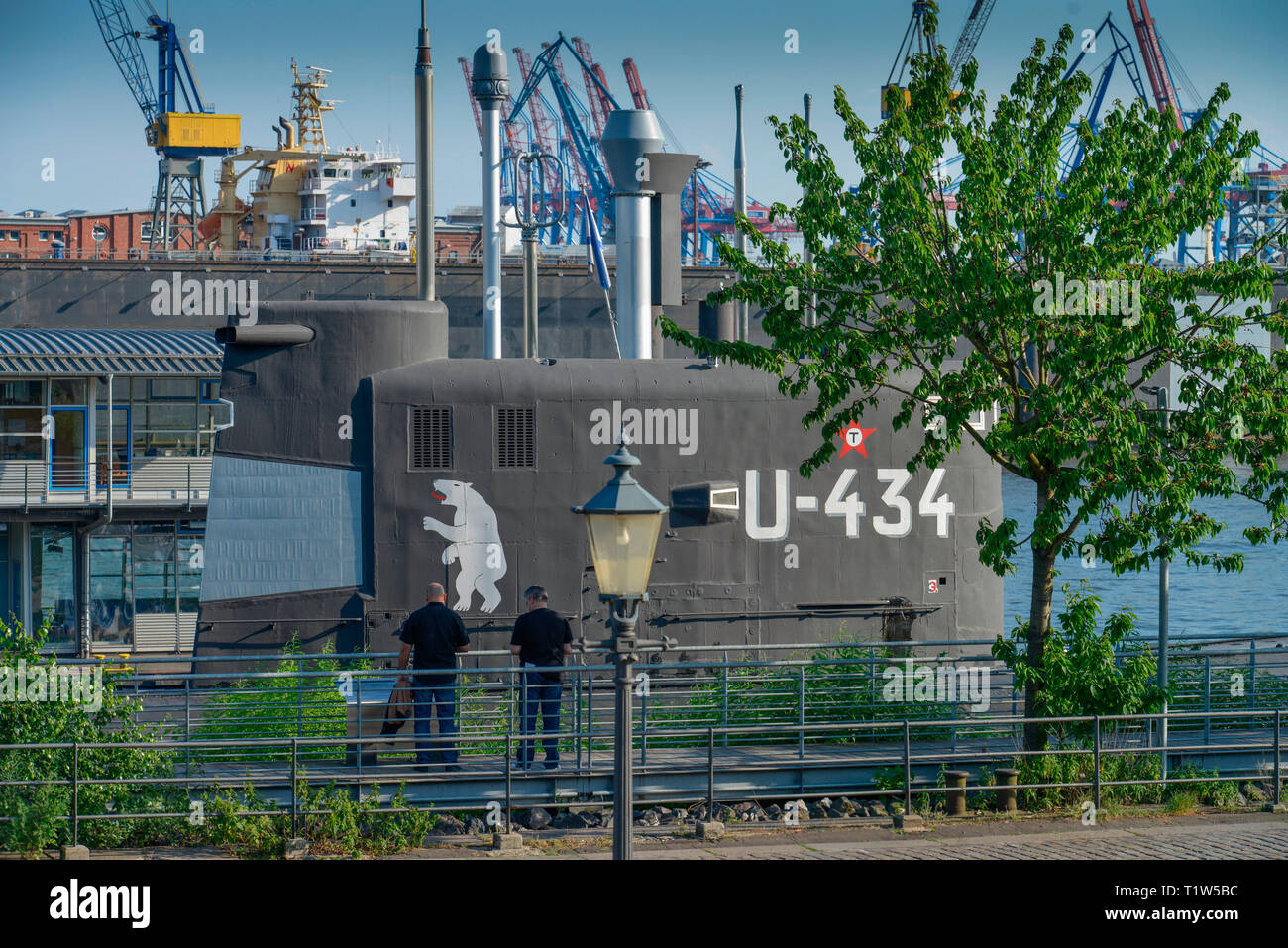 U-Bootmuseum, St. Pauli Fischmarkt, Amburgo, Deutschland Foto Stock