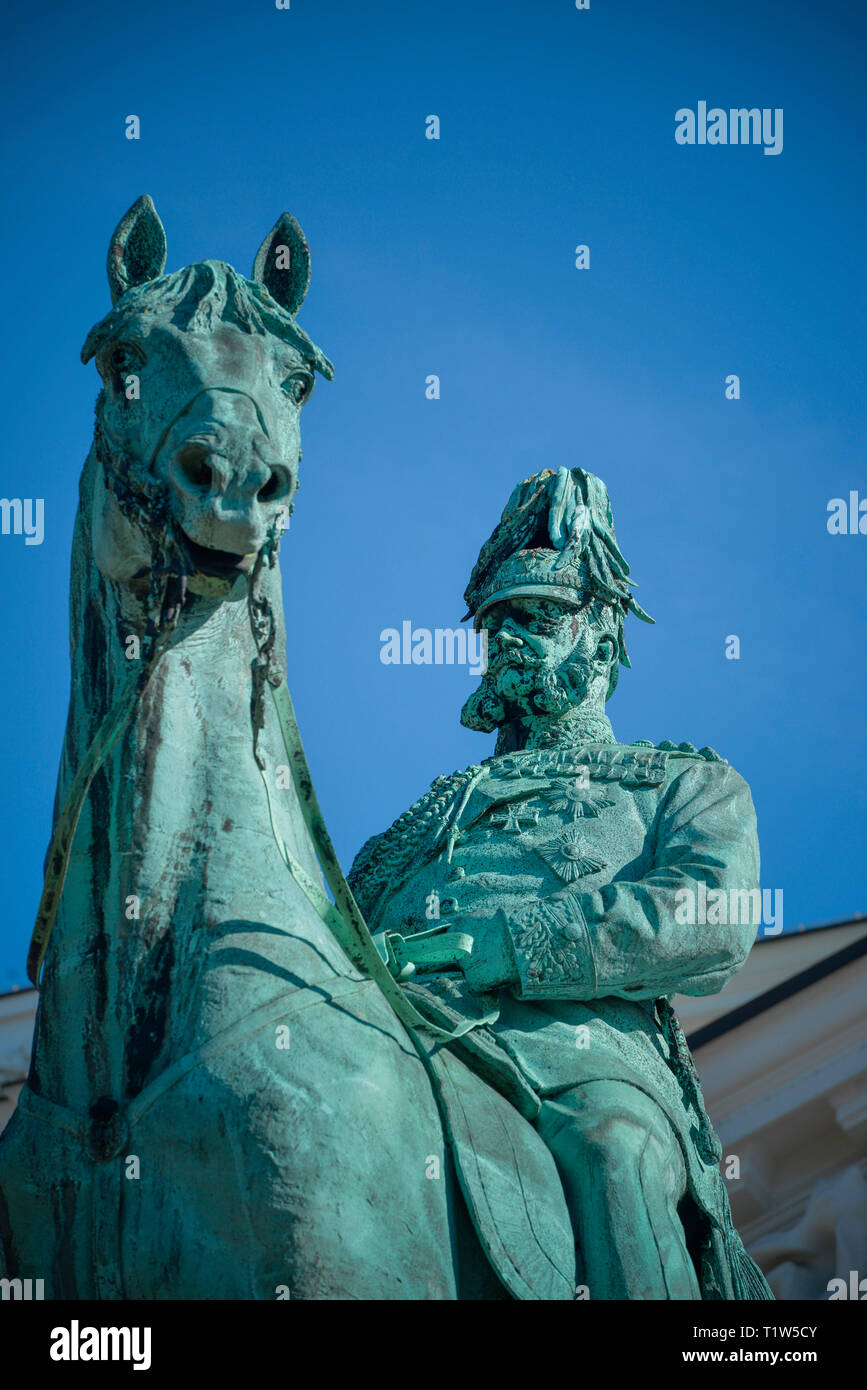 Kaiser-Wilhelm-Denkmal, Platz der Republik, Altona Amburgo, Deutschland Foto Stock