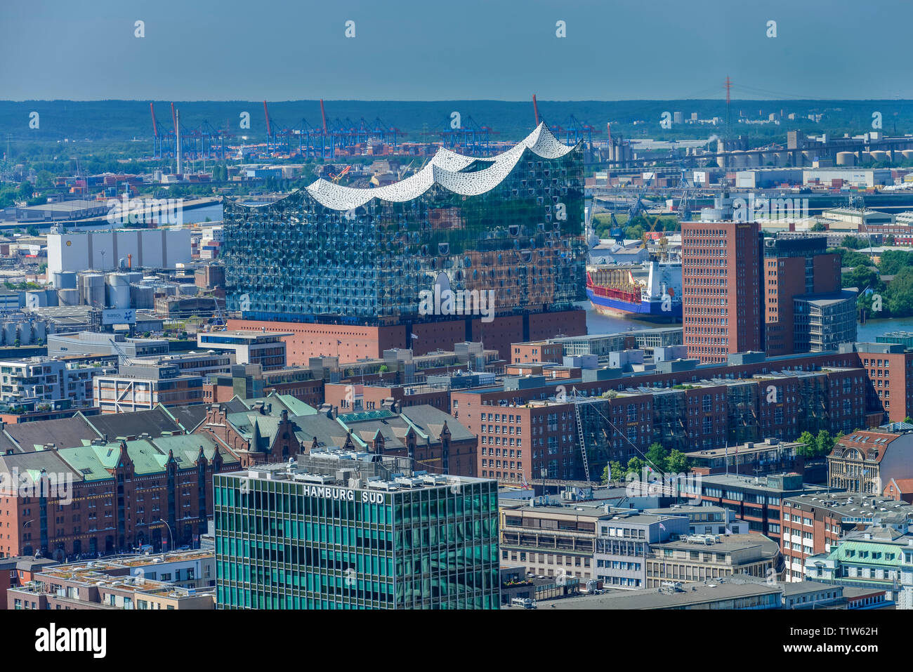 Elbphilharmonie, Hafencity, Speicherstadt di Amburgo, Deutschland Foto Stock