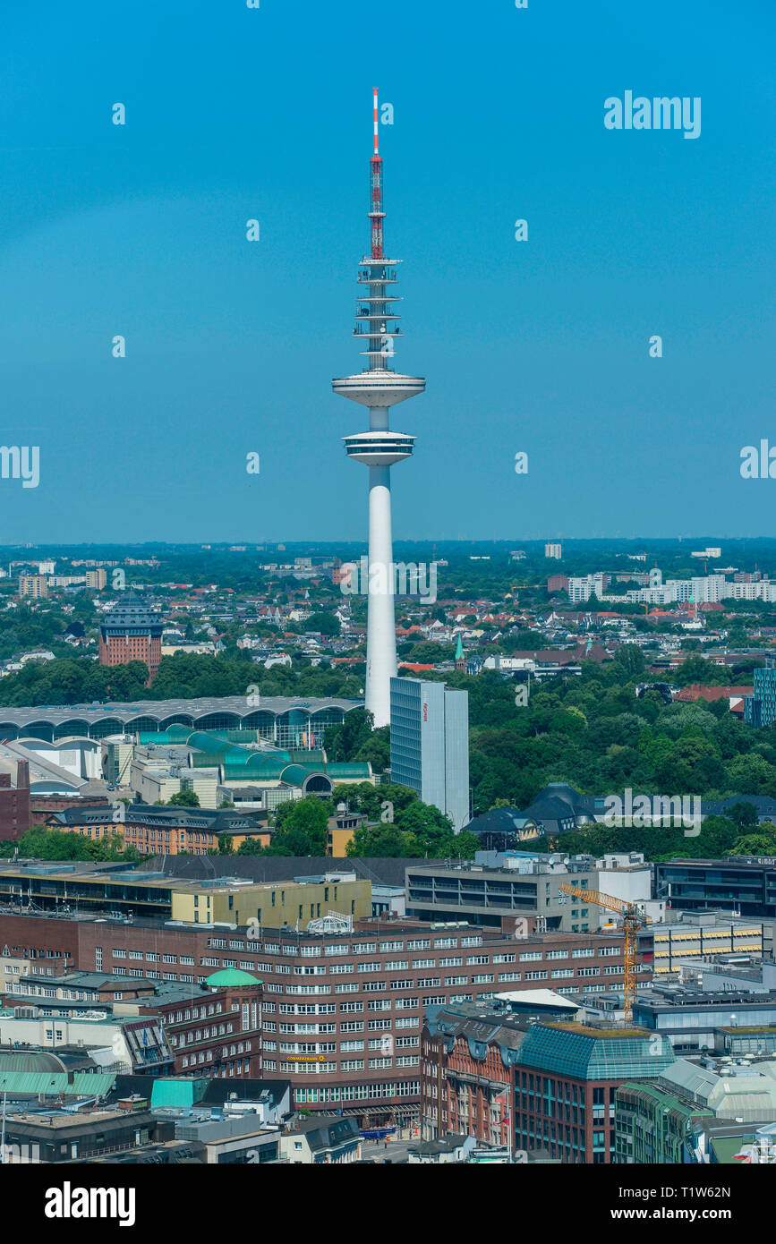 Heinrich-Hertz-Turm, Amburgo, Deutschland Foto Stock