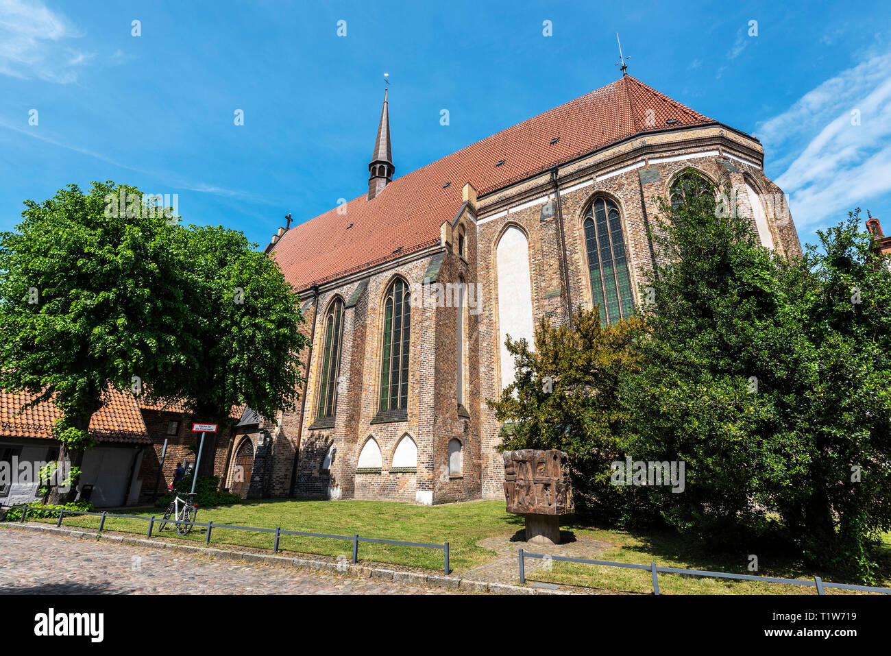 Università chiesa e monastero di Santa Croce, Rostock, Meclemburgo-Pomerania Occidentale, Germania Foto Stock