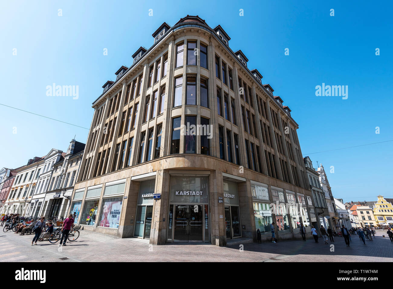 Karstadt, sede di Wismar, Meclemburgo-Pomerania Occidentale, Germania Foto Stock