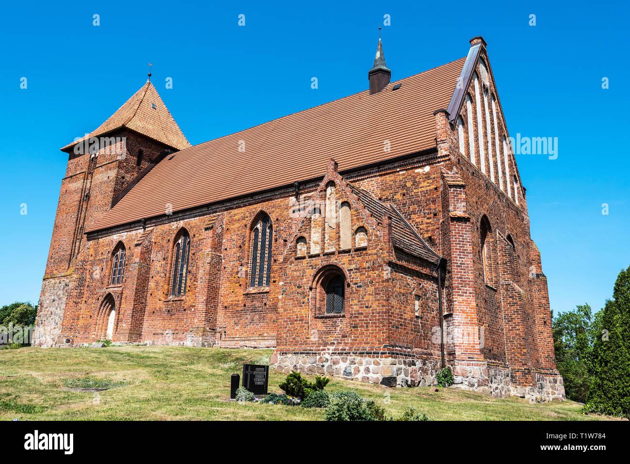 La chiesa, Tarnow, Guestrow, Meclemburgo-Pomerania, Germania Foto Stock