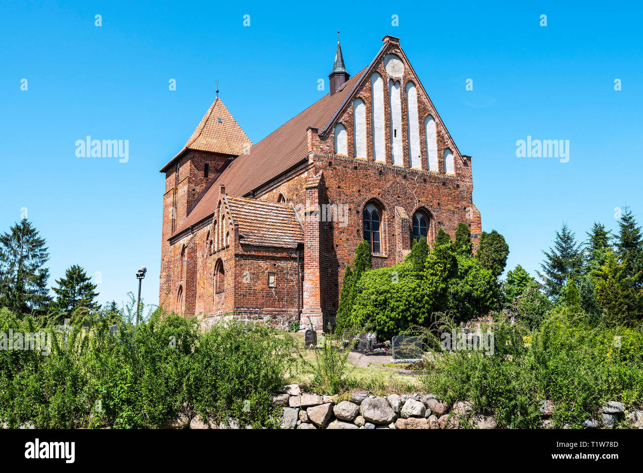 La chiesa, Tarnow, Guestrow, Meclemburgo-Pomerania, Germania Foto Stock