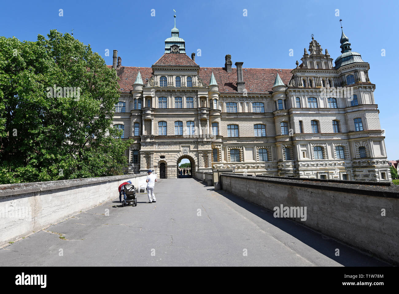 Castello, edificio rinascimentale, Guestrow, Meclemburgo-Pomerania, Germania Foto Stock