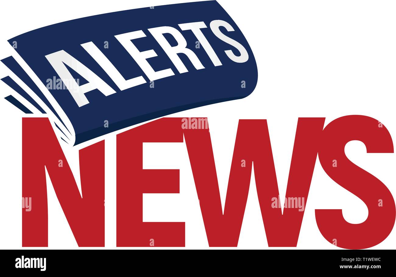 Newsletter headline progettazione del modello. Logo Unusuaul per la pubblicazione di quotidiani. Ultime notizie avvisi logo. Illustrazione Vettoriale. Illustrazione Vettoriale