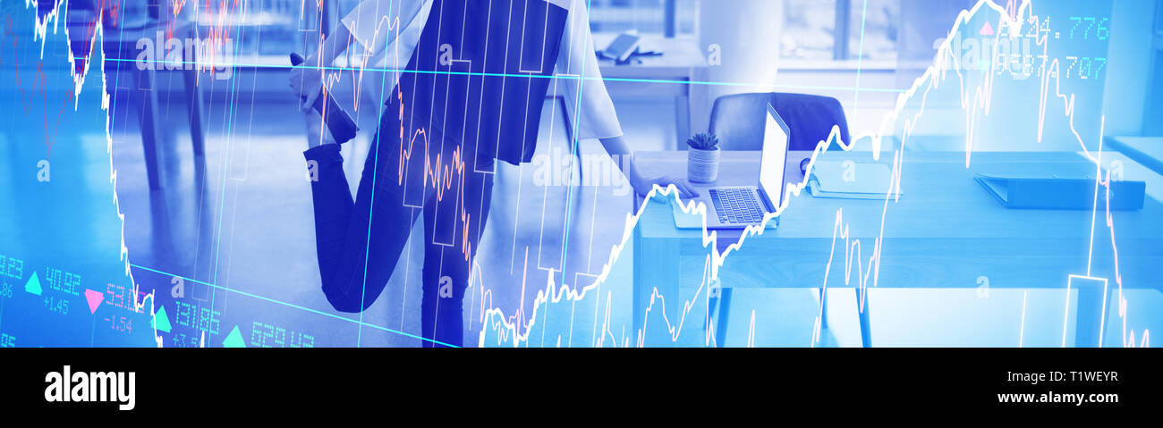 Immagine composita di titoli e azioni Foto Stock