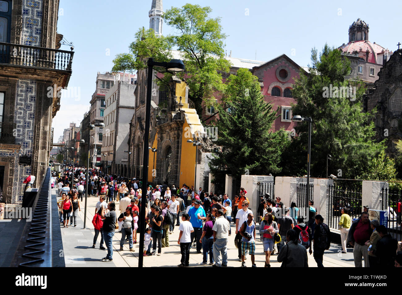 Scena di strada IN MESSICO Foto Stock
