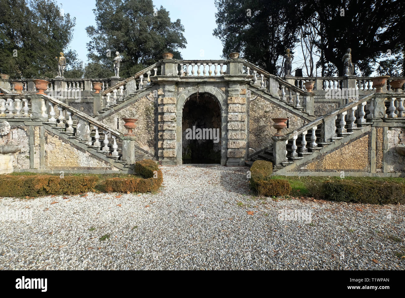 Villa Torrigiani-Camigliano,giardino della flora,Lucca,Italia Foto Stock