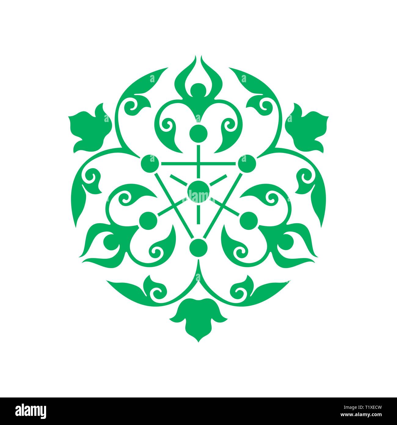 Arabesque decor. Mandala. Illustrazione Vettoriale per stile islamico design. Illustrazione Vettoriale