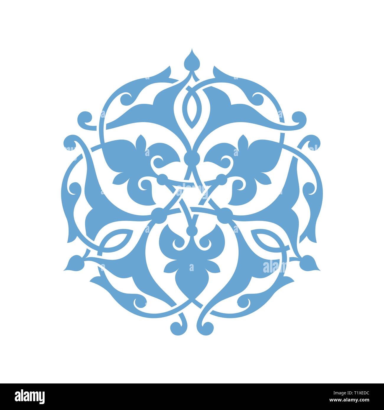 Arabo tradizionale senza giunture di ornamento per il tuo design. Floral motivo ornamentale. Iznik. Vettore. Sfondo Illustrazione Vettoriale