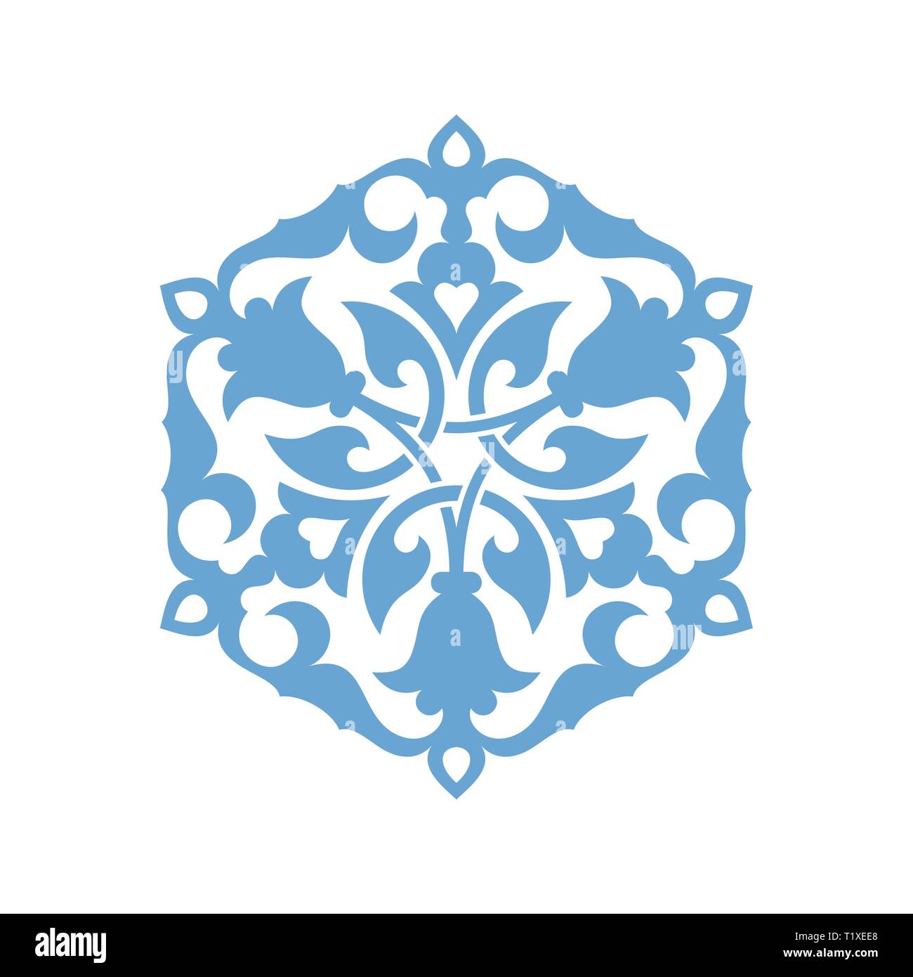 Arabo tradizionale senza giunture di ornamento per il tuo design. Floral motivo ornamentale. Iznik. Vettore. Sfondo Illustrazione Vettoriale