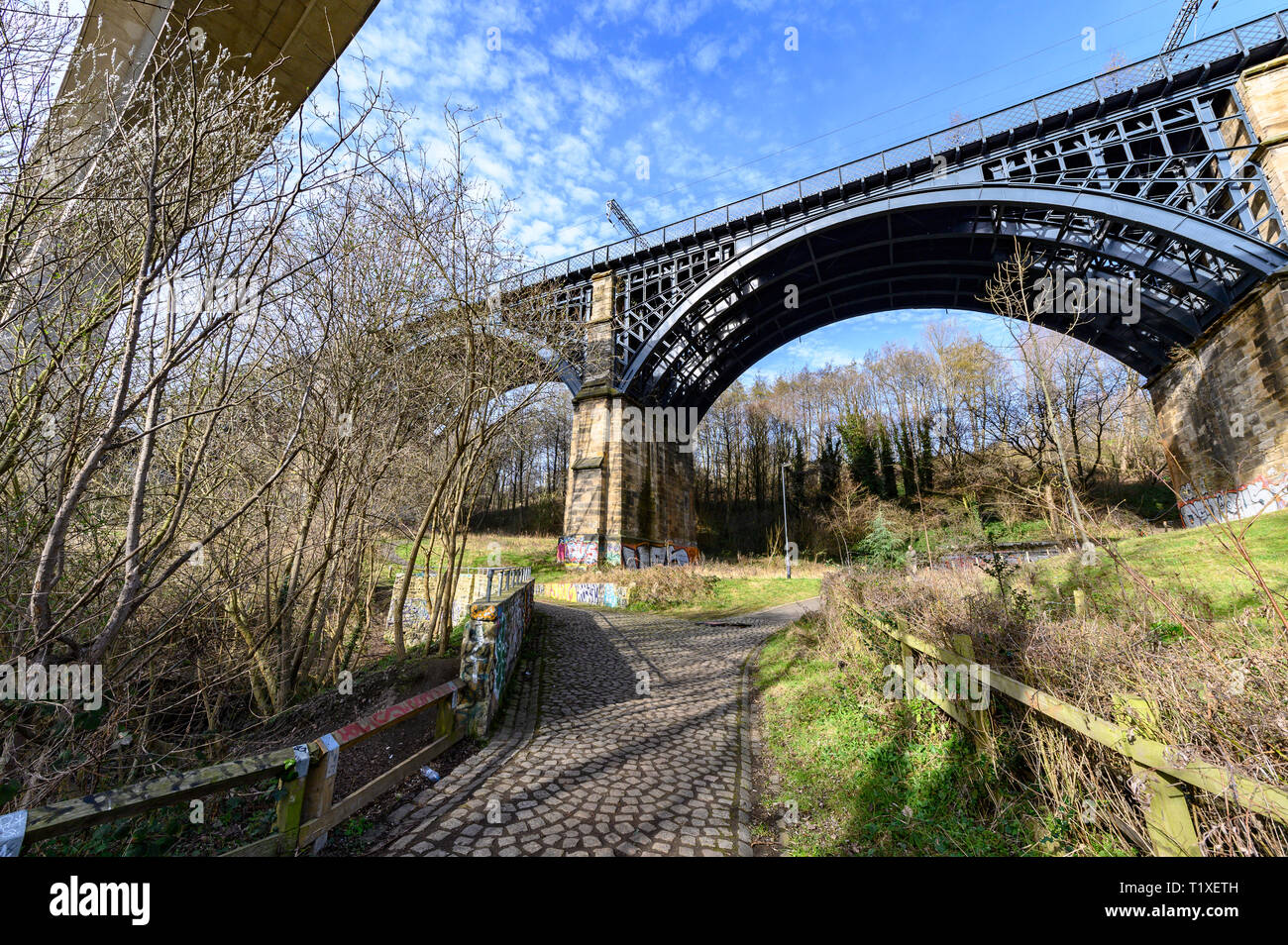 Valle Ouseburn, Newcastle upon Tyne, Regno Unito Foto Stock