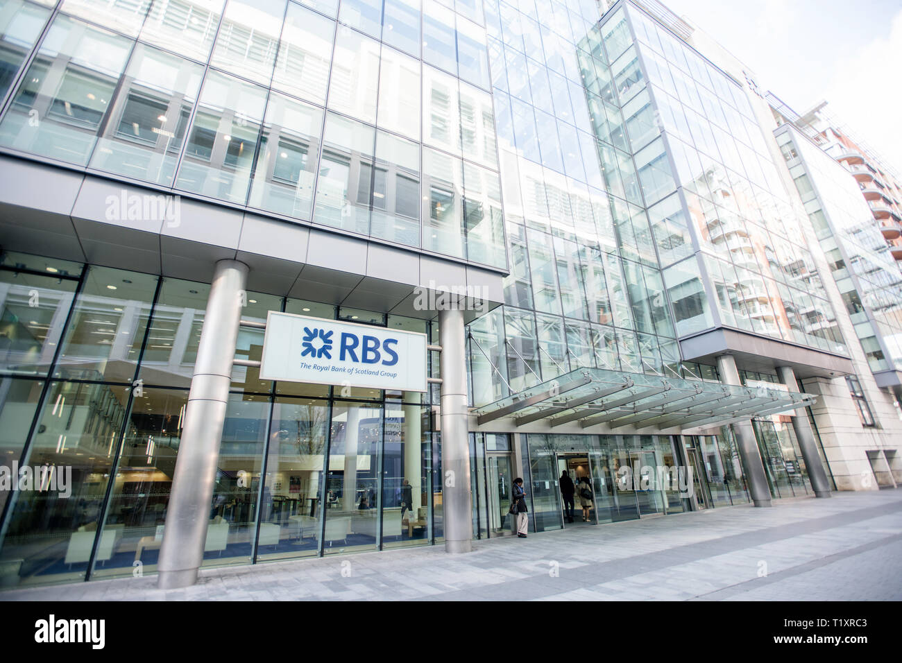 RBS. Spinningfields. Manchester. Foto Stock