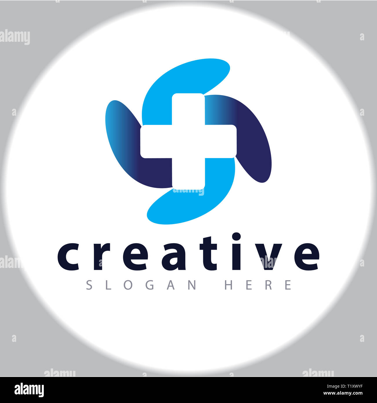 Cross Medical logo del modello di progettazione Foto Stock