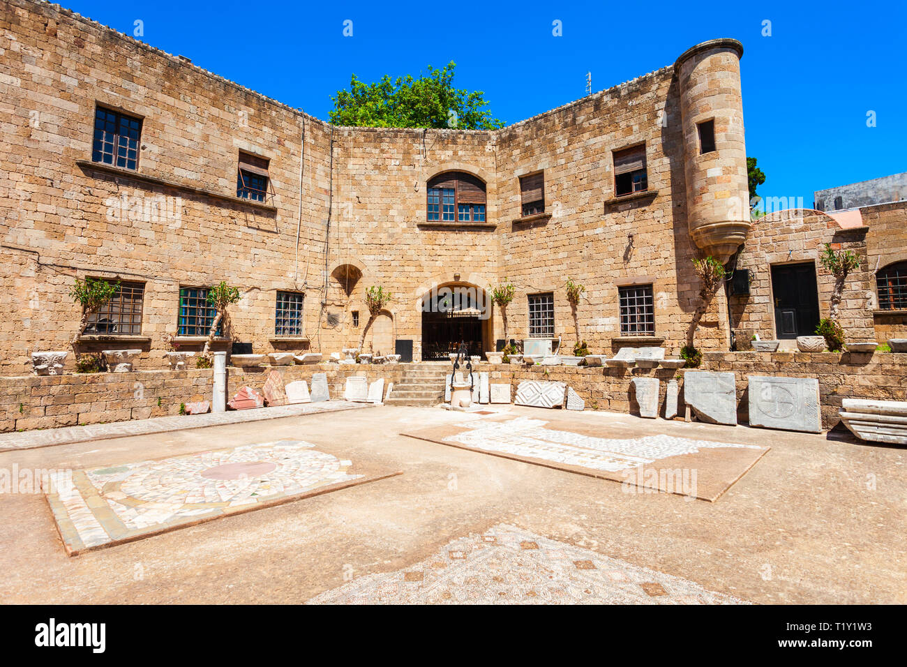 Madonna del Castello Chiesa nell' isola di Rodi in Grecia Foto Stock