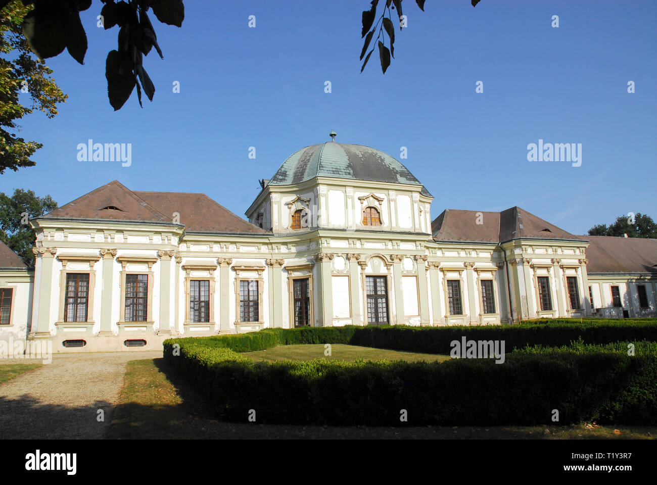 Il Castel Savoia, Rackeve, Ungheria. Savoyai-kastely, Rackeve, Magyarorszag. Foto Stock