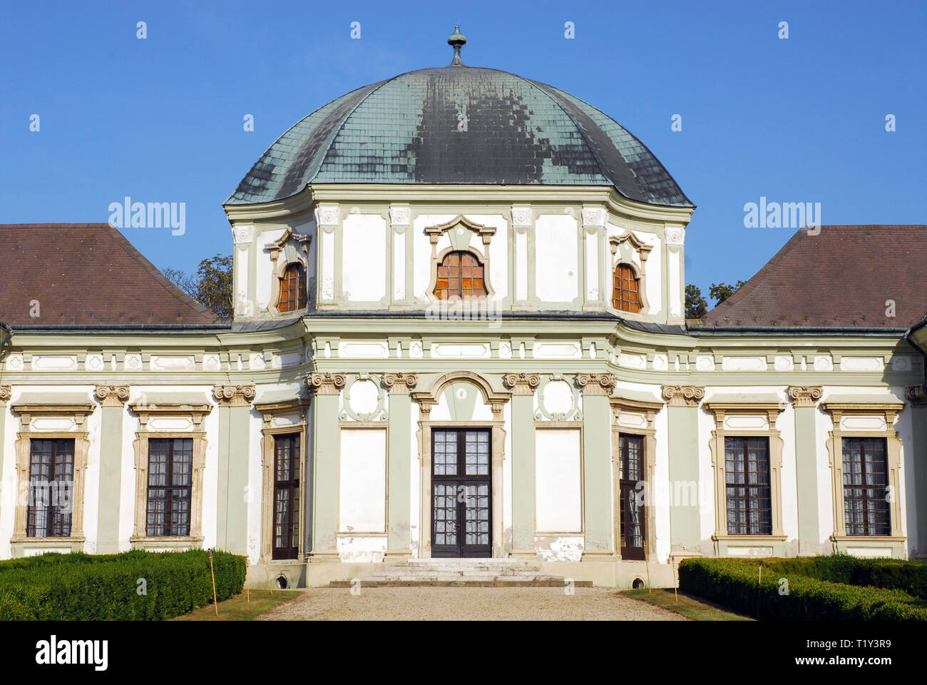 Il Castel Savoia, Rackeve, Ungheria. Savoyai-kastely, Rackeve, Magyarorszag. Foto Stock