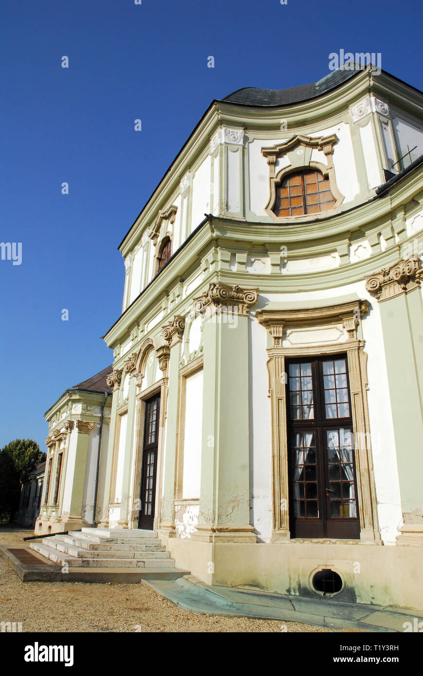 Il Castel Savoia, Rackeve, Ungheria. Savoyai-kastely, Rackeve, Magyarorszag. Foto Stock